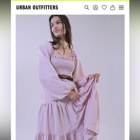 Urban Outfitters tiered Pink dress - Picture 2 of 5